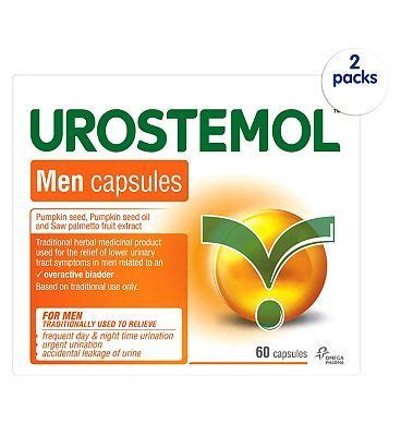 Urostemol Men Capsules, Pack of 60 Capsules .